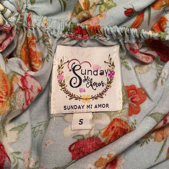 Sunday Mi Amor Floral Sundress Size Small - Picture 15 of 15